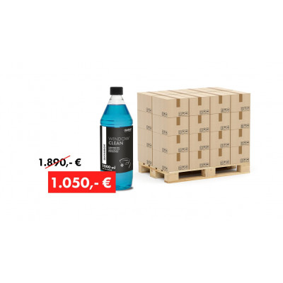 Promotion package: 1 pallet (= 540 bottles) Quick&Bright WINDOW-CLEAN, window cleaner, winter, -30°C, 1 l