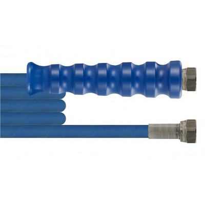 HD-Hochdruck-Schlauch, Drahteinlage, 3,50 m, Farbe blau, Dichtkegel (DKR), IG: 3/8